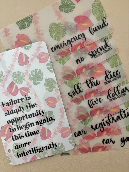 Monstera/Anthurium A6 Inserts & motivational dashboard