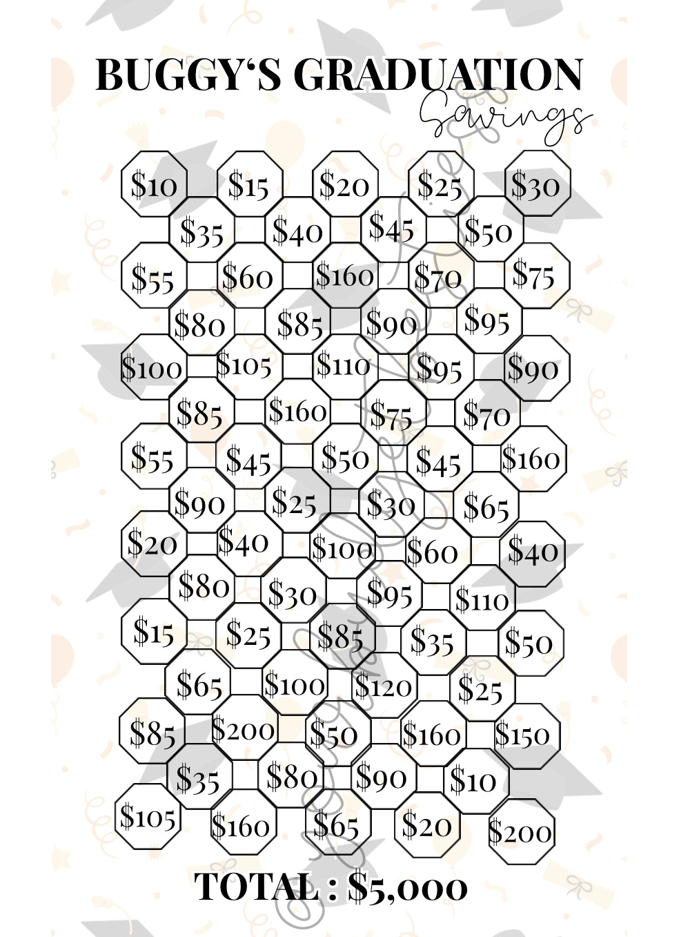 Graduation Savings (5K savings)