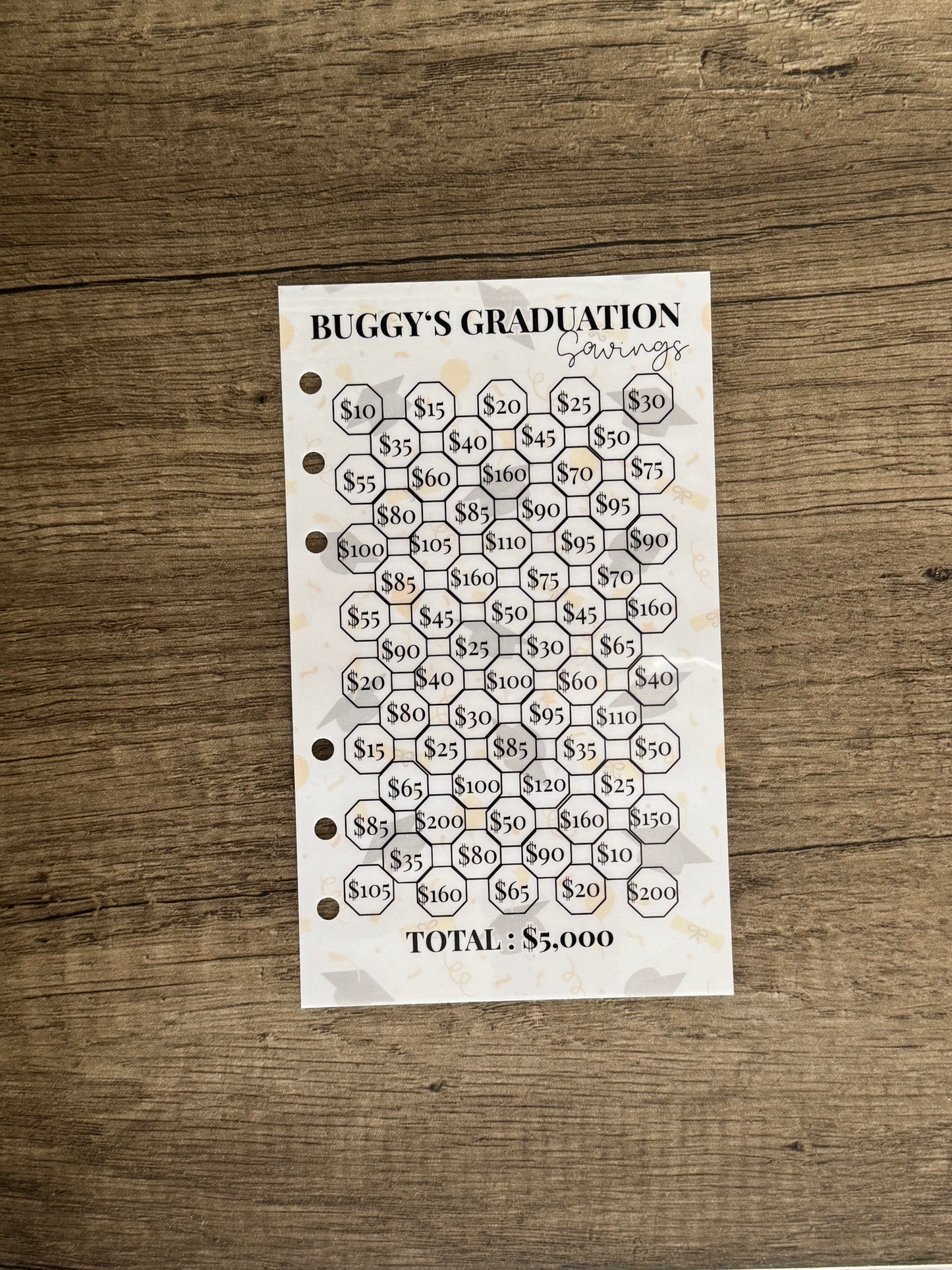 Graduation Savings (5K savings)