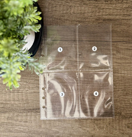 4 pocket A5 inserts