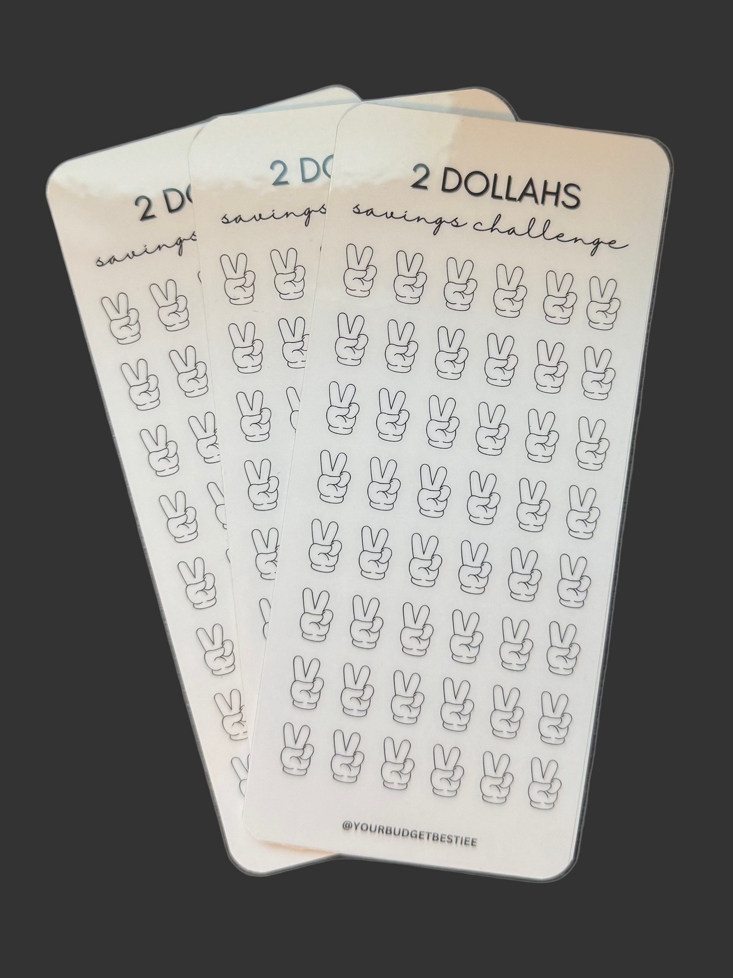 Denomination Savings Challenge Cards (1's, 5's,10's and self care)