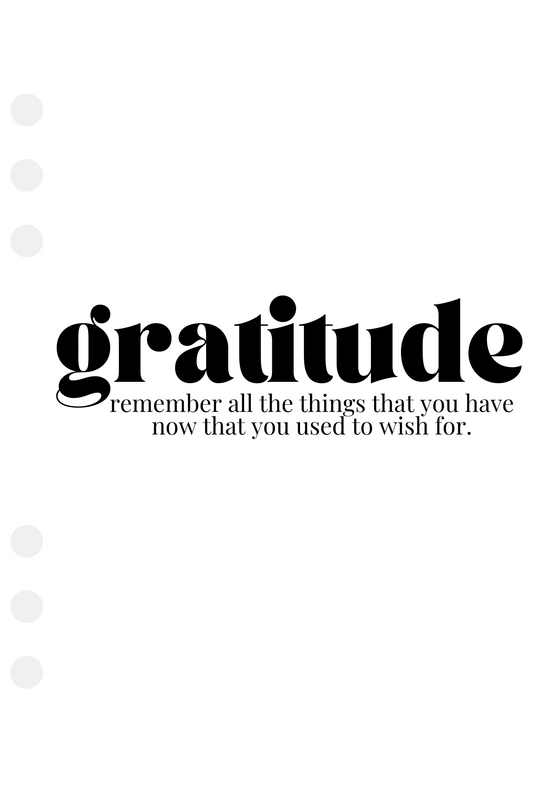 A6 Dashboard – “Gratitude”